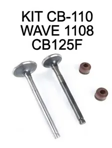 KIT DE VALVULAS COMPLETO CB125F - CB110 - WAVE110 S