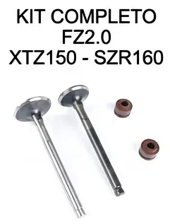 KIT DE VALVULAS COMPLETO FZ2.0 - XTZ150 - SZR160