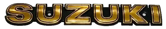 EMBLEMA TANQUE SUZUKI AX/GN DORADO