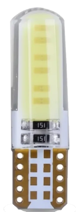 BOMBILLO T10 BAYONETA SILICONADO BLANCO FIJO