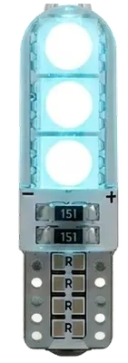 BOMBILLO T10 FLASH AZUL HIELO