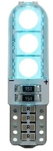 BOMBILLO T10 FLASH AZUL HIELO