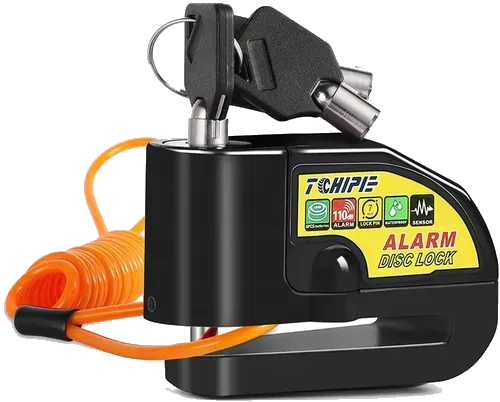 CANDADO CON ALARMA NEGRO