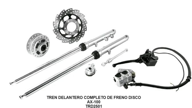TREN DELANTERO FRENO DE DISCO AKT-125/AX-100 ERMO