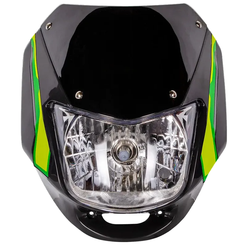 CARENAJE ECO DELUXE NEGRO + CALCOMANIA VERDE. OEM-IGB