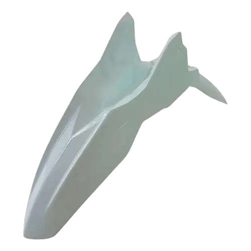 GUARDABARRO DELANTERO BLANCO FLEXIBLE DR 150 - DR 150 FI / OEM PLASTICO - UNIDAD