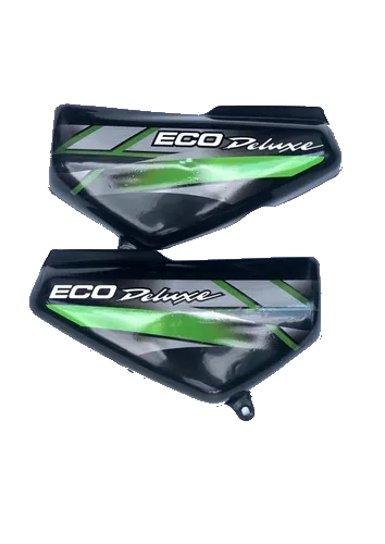 TAPAS LATERALES ECO DELUXE-ECO 100-NEGRO FLEXIBLE CON CALCAS VERDES-IGB