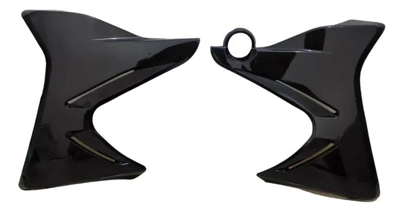 ALETAS TANQUE XTZ 125 NEGRO FLEXIBLE- SIN CALCOMANIAS