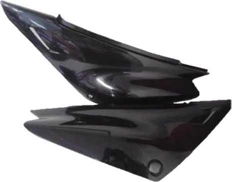 TAPAS LATERALES XTZ 125 NEGRA CON CALCOMANIA AZUL