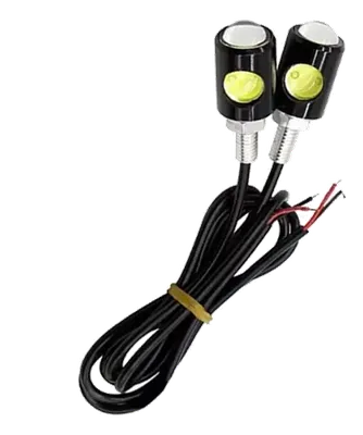 OJO DE AGUILA CAJA  2LED AMARILLO DIRECCIONAL