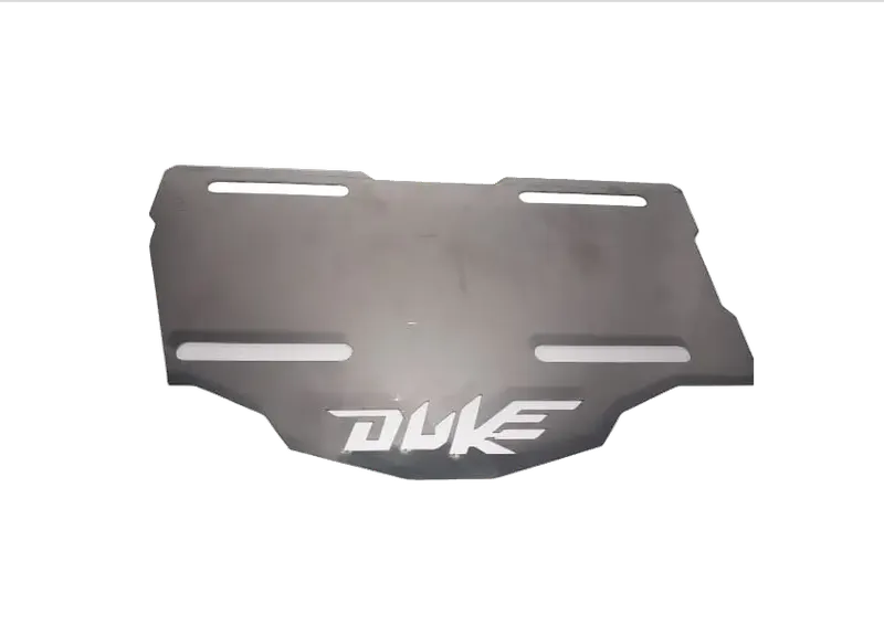 PORTAPLACA MARCADO ACERO DUKE
