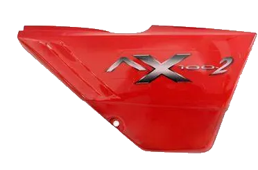 TAPA LATERAL AX 100-2 ROJA CON STICKER