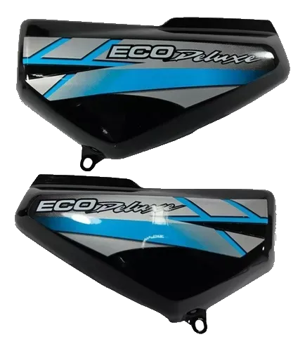 TAPAS LATERALES ECO DELUXE NEGRA-CALCOMANIA AZUL-FM