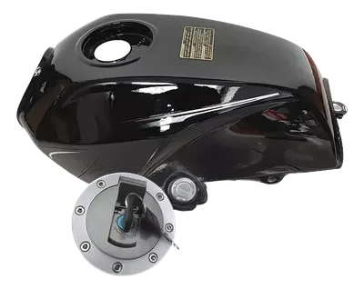 TANQUE DE GASOLINA AKT NKD-125 CON TAPA Y LLAVE NEGRO