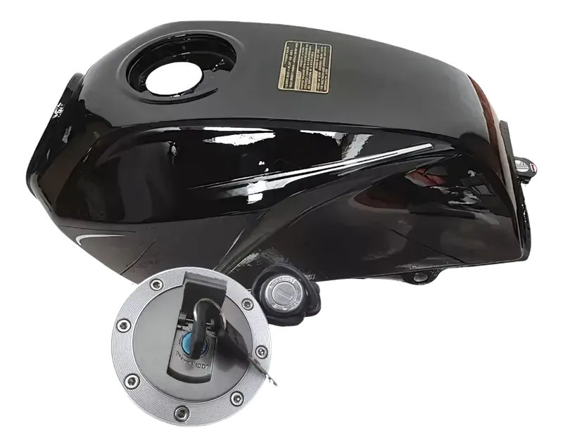 TANQUE DE GASOLINA AKT NKD-125 CON TAPA Y LLAVE NEGRO